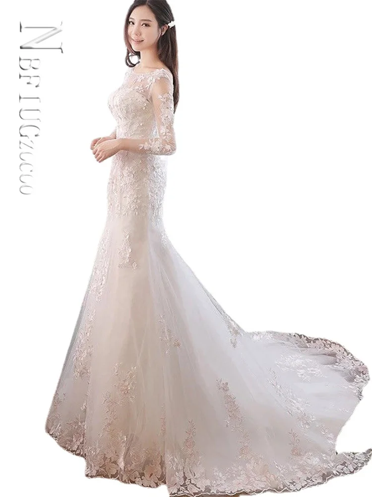

Wedding Dress Evening Dresses Mermaid Lace Formal Prom Party Gown Suknie Wieczorowe Robes De Soirée
