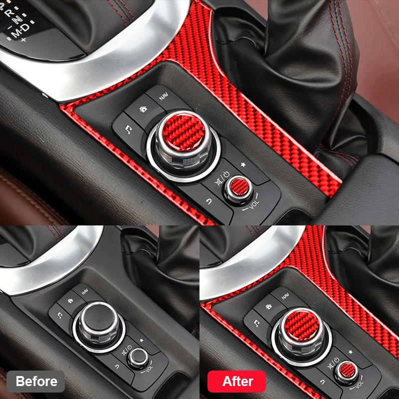 

1 комплект, декоративная наклейка на панель мультимедийной кнопки с центральным управлением, наклейки на панель автомобильной кнопки для Mazda MX-5 Miata ND 2015-2021