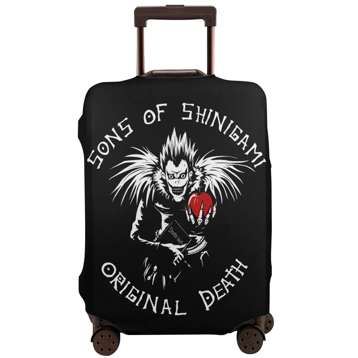 

Моющийся чемодан с надписью Death Note Sons Of Shinigami, защитный чехол для багажа, дорожный эластичный чехол на молнии, аксессуары