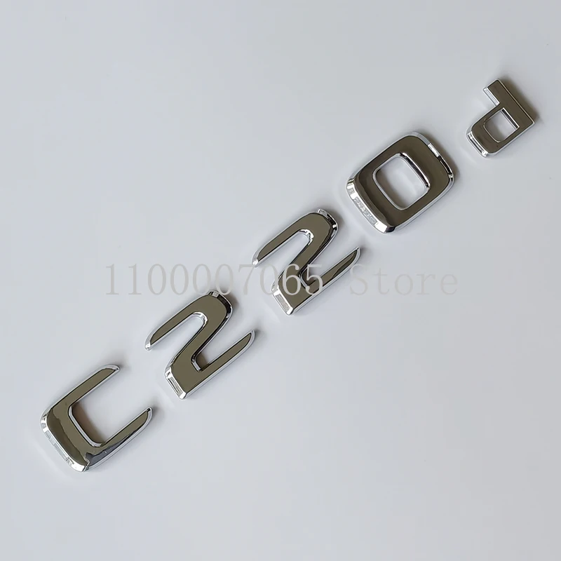Хромированные буквы C180 C200 C220d C250d C260 C300d 4Matic фотообои для Mercedes Benz W204 W205 Coupe наклейка