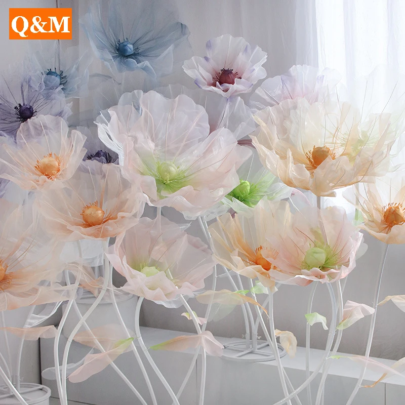 3 шт. 170 см свадебные реквизиты шелковые цветы для улицы свадьба дорога свинцовый