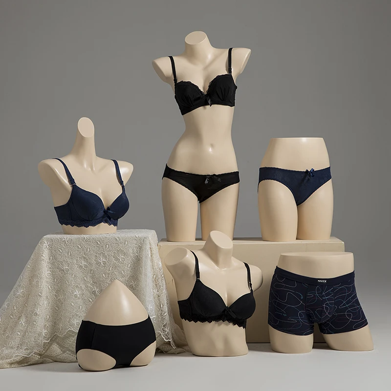 

Нижнее белье, манекен, женский и мужской бюстгальтер, трусики, пластиковая поддельная модель бюстгальтера с окошком и подставкой
