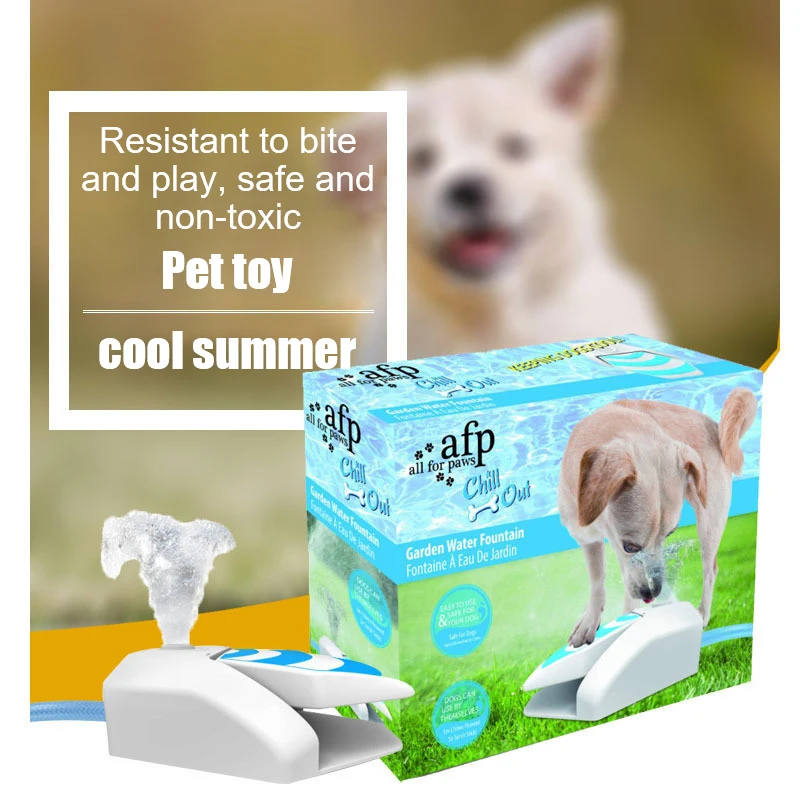 Pet Dog Outdoor Water Feeder Water Fountain Cat Self-service Step-On Foot Pedal Automatic Drinking Dispenser Dog Training Toy