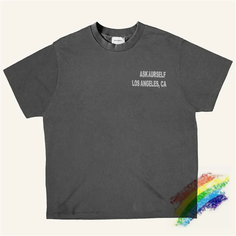Футболка ASKYURSELF с надписью Калифорния для мужчин и женщин Свободный Топ коротким
