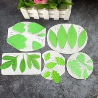 a variety of new leaf silicone mold diy leaf cake mold dry pace shape baking mold cake decortion accessories chocolate mold