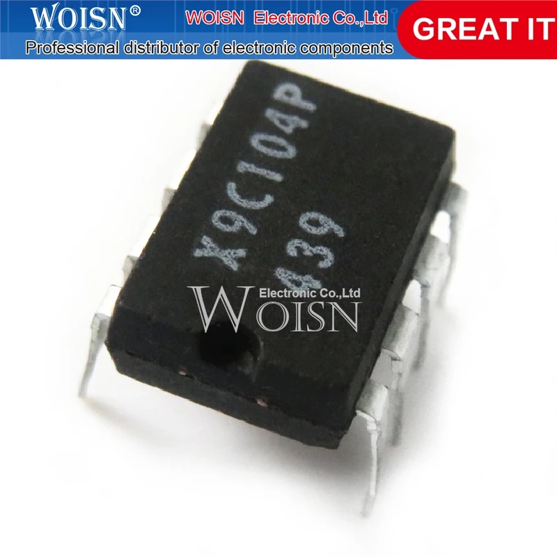 2 шт X9C104P X9C104 DIP-8 в наличии