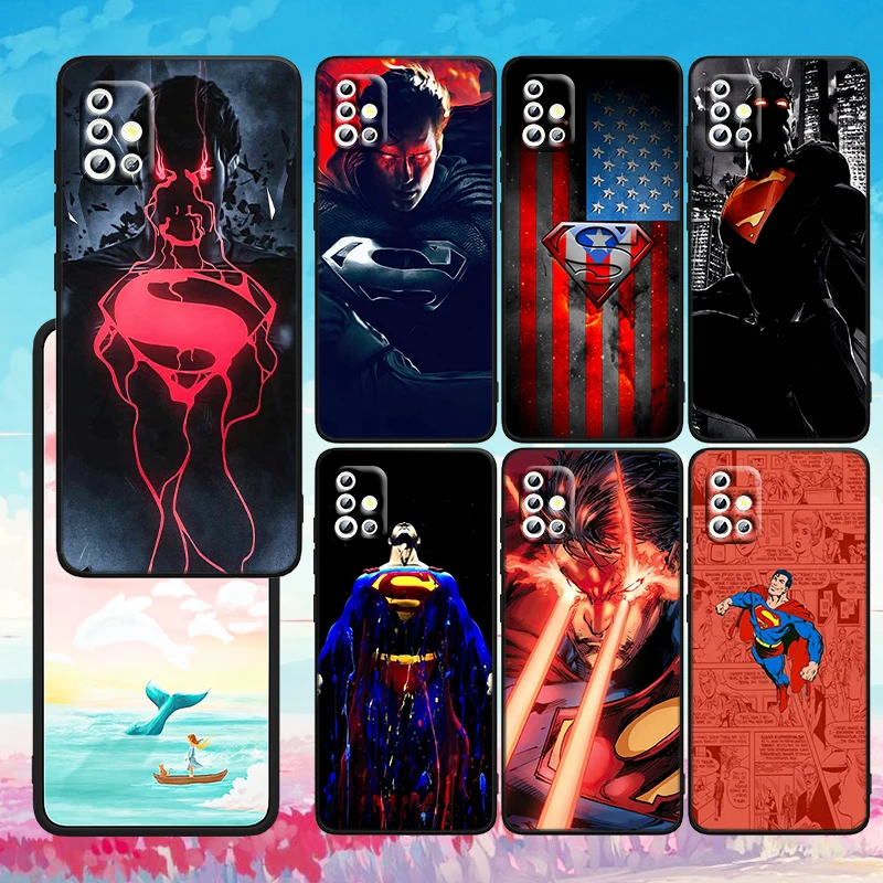 

Justice League Superman Cool For Samsung A73 A72 A71 A53 A52 A51 A42 A33 A32 A23 A22 A21S A13 A04 A04S A03 5G Black Phone Case