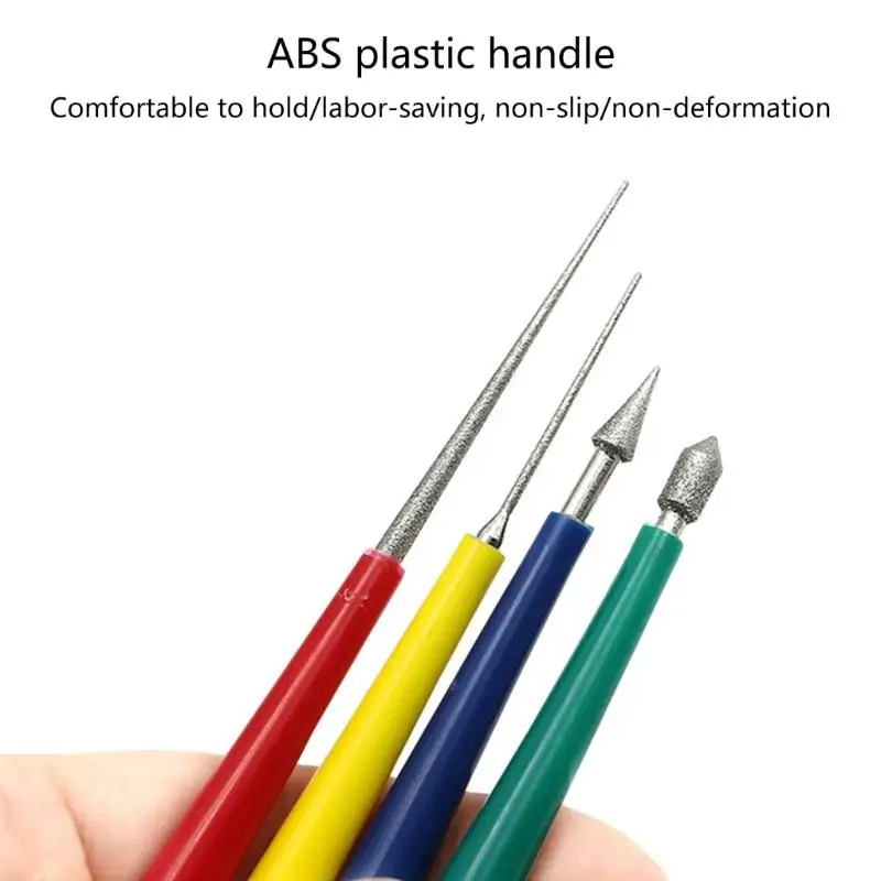 Развертка для бисера с алмазным наконечником открывалка бусин ручная развертка