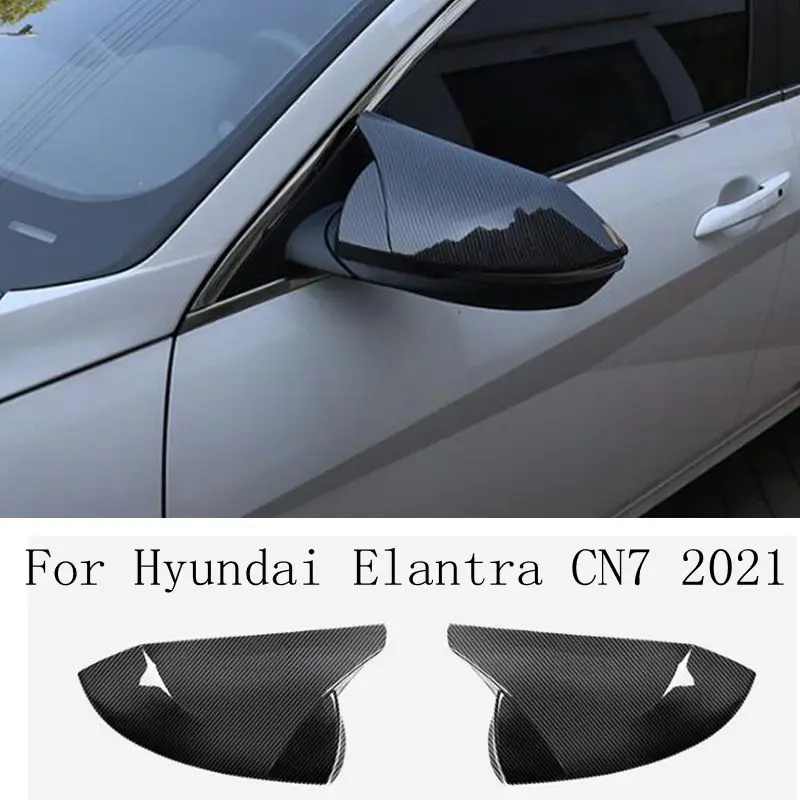 

For Hyundai Elantra 2021 Mirror Modified Horn Rearview Mirror Shell Cover