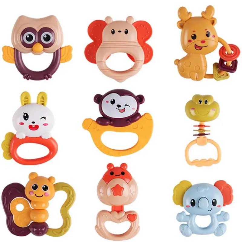 

Baby Rattles Teether Monkey Rattle Teething Toys For Babies Baby Rattles Teether Rattles Toys Grab Shaker And Spin Rattle Baby