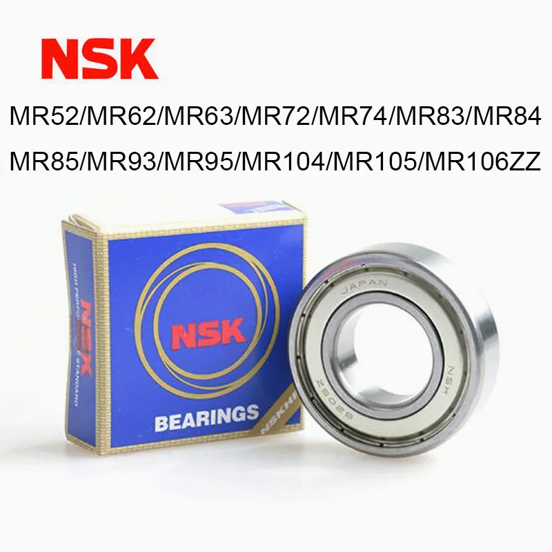

Подшипники NSK MR52 MR53 MR63 MR72 MR74 MR83 MR84 MR85 MR93 MR95 MR104 MR105 MR106 MR115 MR117 MR128 ZZ
