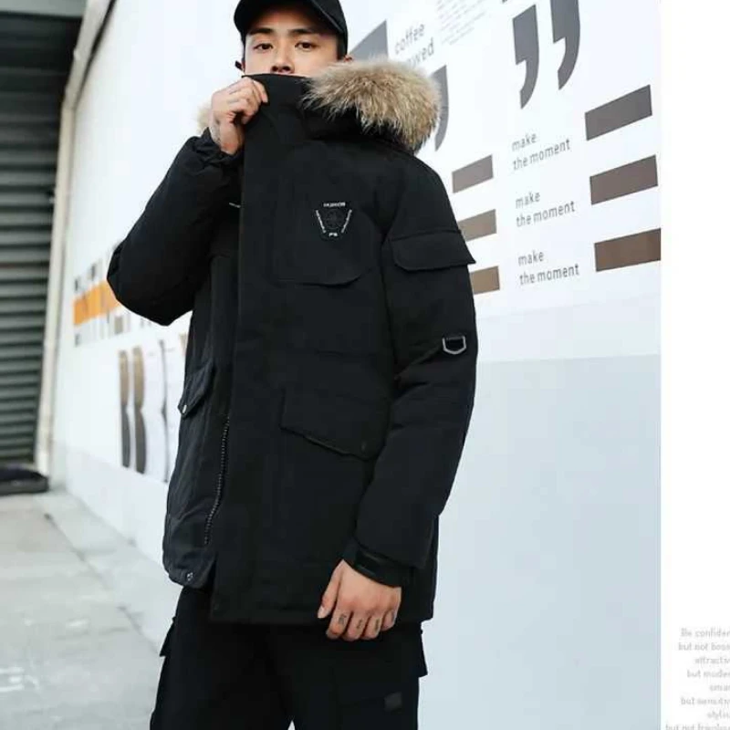 Men's Jacket Parkas Winter Jackets Men's Cold Jacket Medium Length Outdoor Runner Couple's Thick Down Jacket