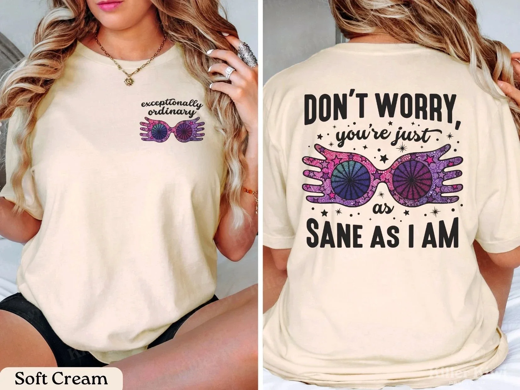 Футболка с изображением изогнутой сетки персонажа из мультфильма