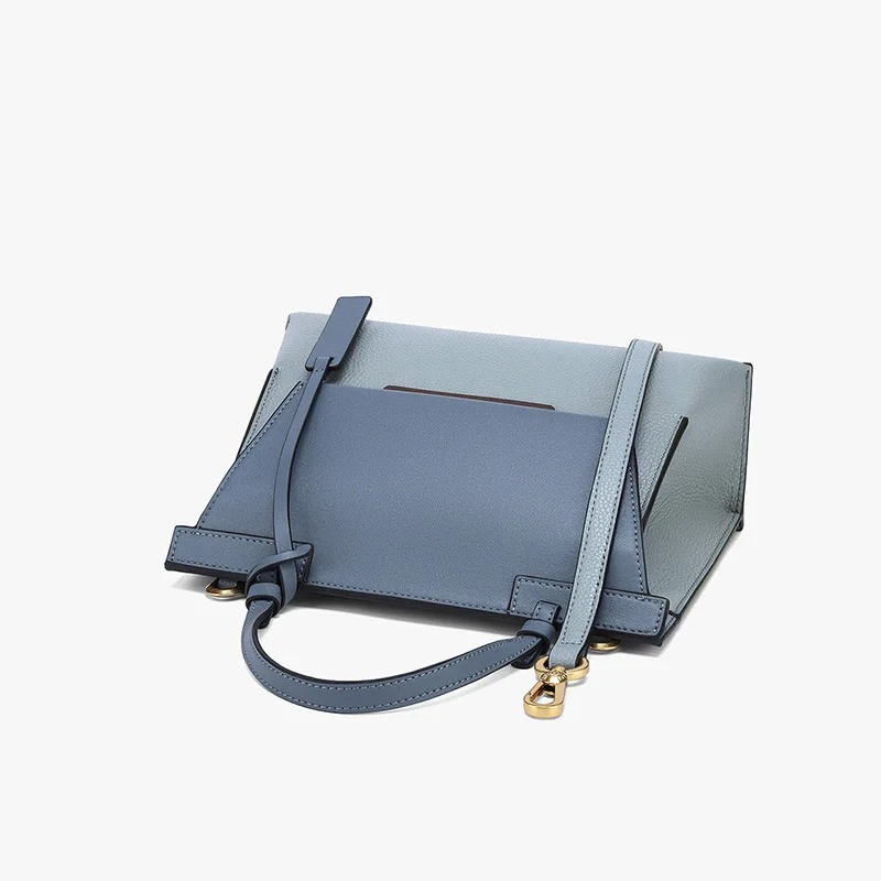 Luxury Women Tote Shoulder Bag Fashion Patchwork Design Genuine Leather Ladies Handbags For Shopping Travelling Crossbody Bags