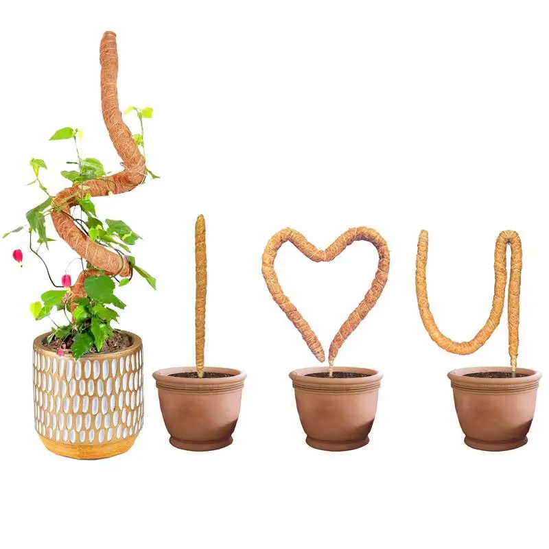 

Bendable Coco Coir Moss Pole Plant Support Moss Palm Vines Stick Extension To Grow Upwards Climbing Stakes For Monstera Plant