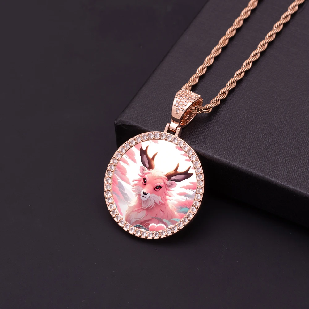 Украшения для рукоделия в стиле хип-хоп размером 35 мм с зеркальным покрытием из