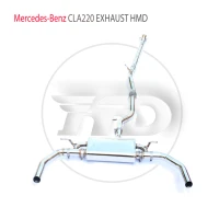 hmd stainless steel exhaust system performance catback is suitable for mercedes benz cla220 car muffler