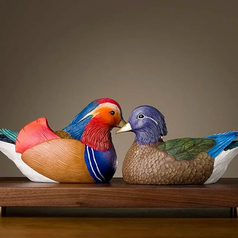 Пара статуэток mandarin duck