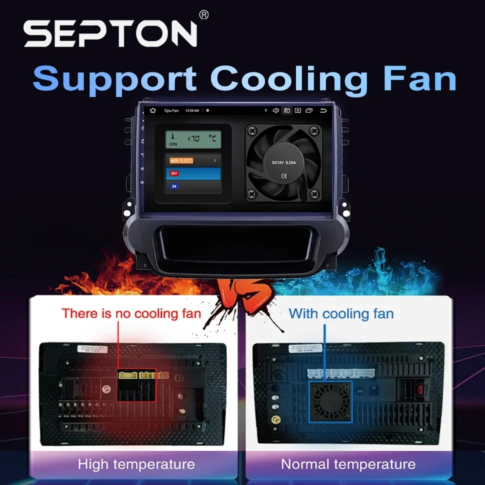 Автомобильный радиоприемник SEPTON Android 8G + 128G для Chevrolet Malibu 2012-2015 GPS CarPlay