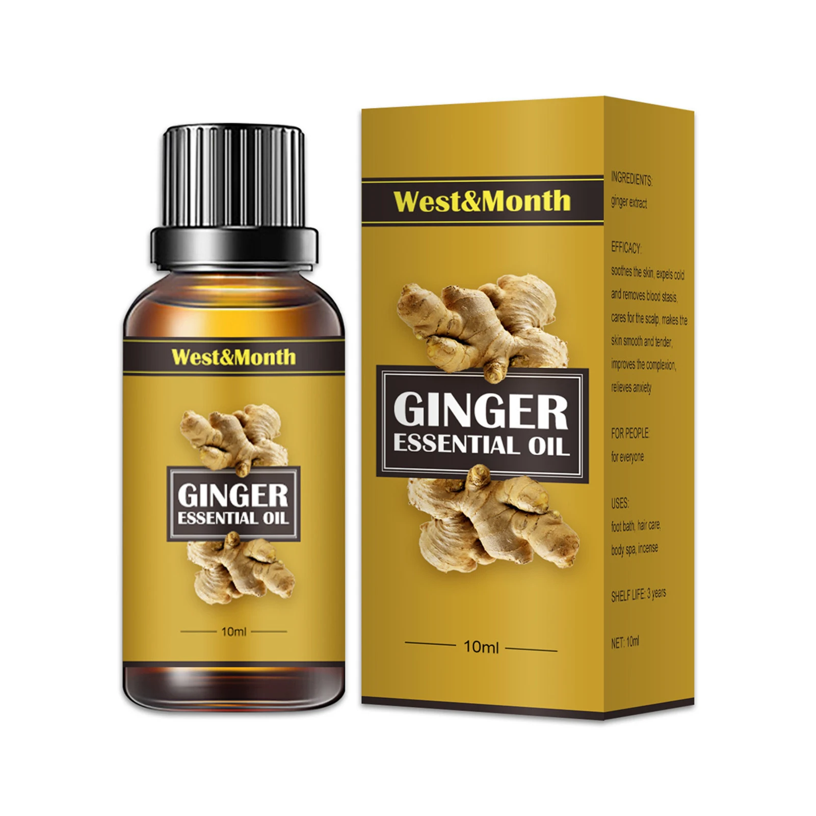 

Essential Oil Ginger Anti-Cellulite Essential Oil for Body Wrap Slimming Fat Burner Weight Loss massage Essential Oil