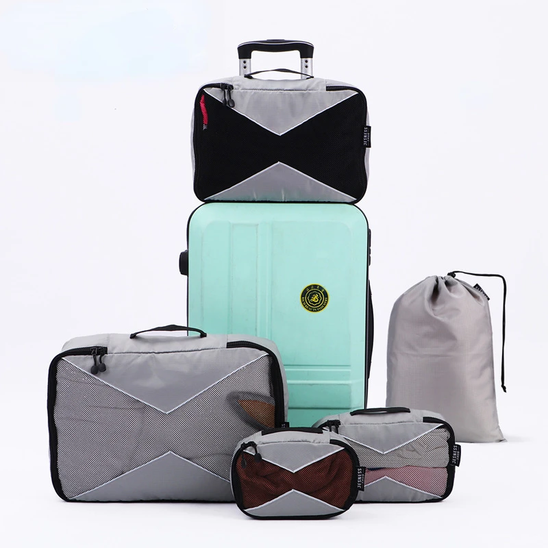 Modoao 5 Pcs Travel Packing Cube Clothing Shoes and Luggage Travel Clothes Storage Set Vacances Accesoires Voyage