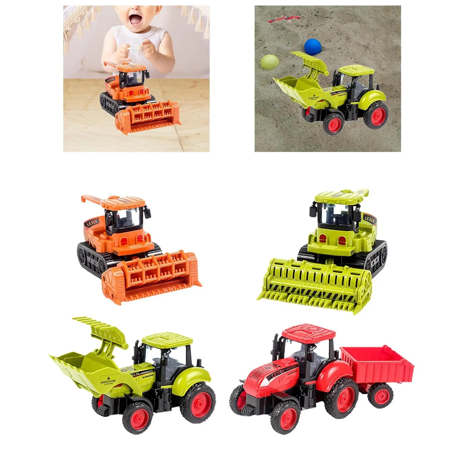 Farm Tractor Toy Vehicle for Children Ages 3 Years and up Present