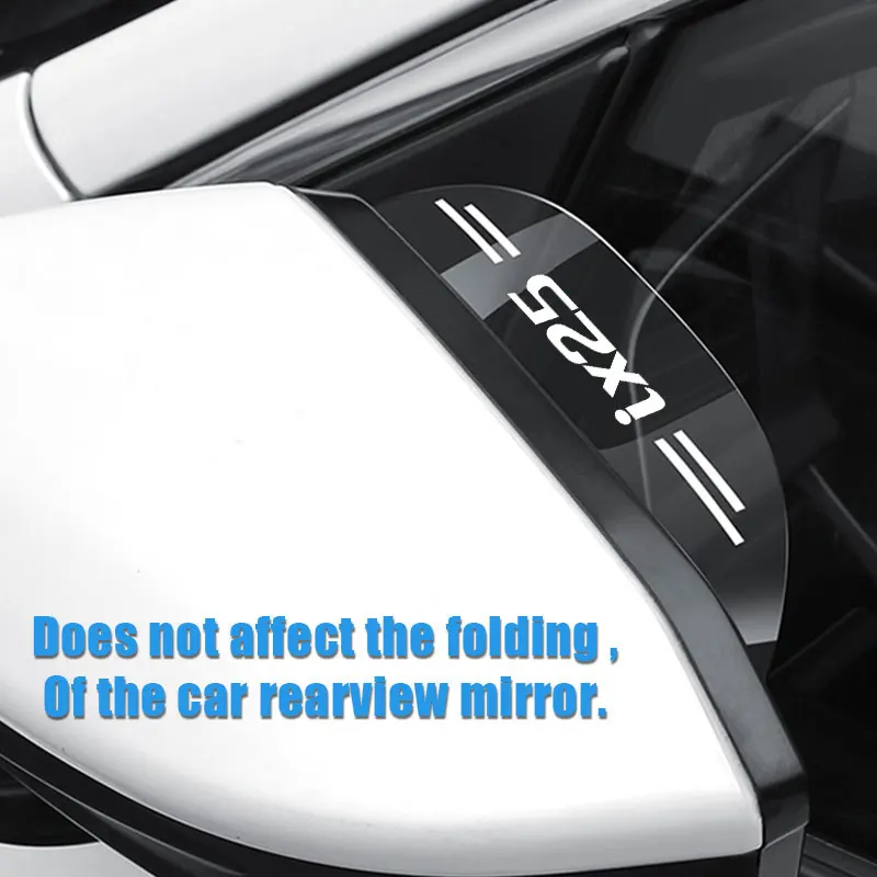 

2 Pieces Car For Hyundai ix25 Rear View Mirror Rain Eyebrow Visor Sun Shade Snow Guard Weather Shield Cover Auto Accessories