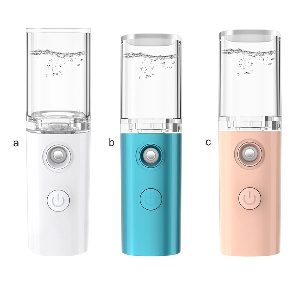 

Распылитель для лица мини холодный туман светодиодный USB зарядка увлажнитель для лица дома отель путешествия небулайзер уход за кожей обор...