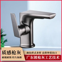 basin sink bathroom faucet deck mounted hot cold water basin mixer taps matte black lavatory sink tap crane