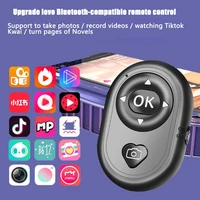 mobile phone bluetooth compatible remote control photo shutter music media play wireless switch for ios android smartphone