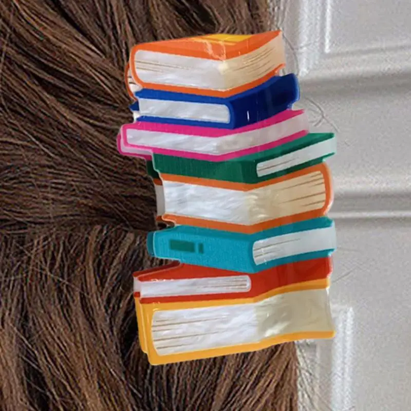 Заколка для волос в книге уникальный зажим книжном стекле аксессуары учителя