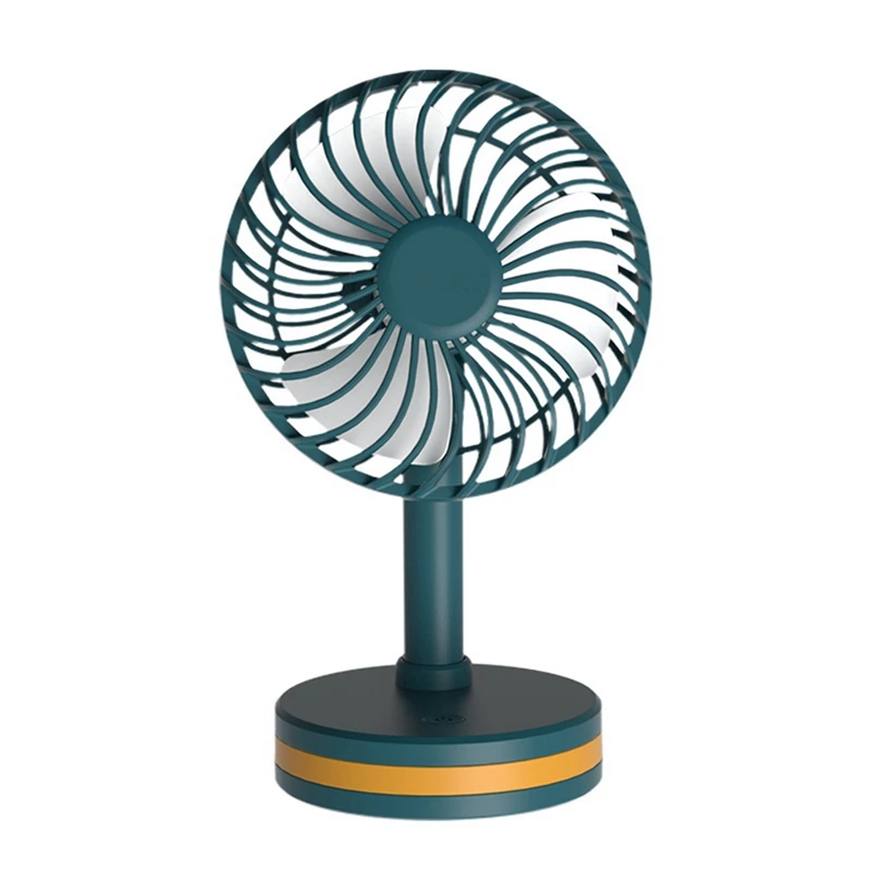 

USB Desk Fan Rechargeable Small Fan Desktop Mini Fan With Night Light,Portable Fan For Office Home Table