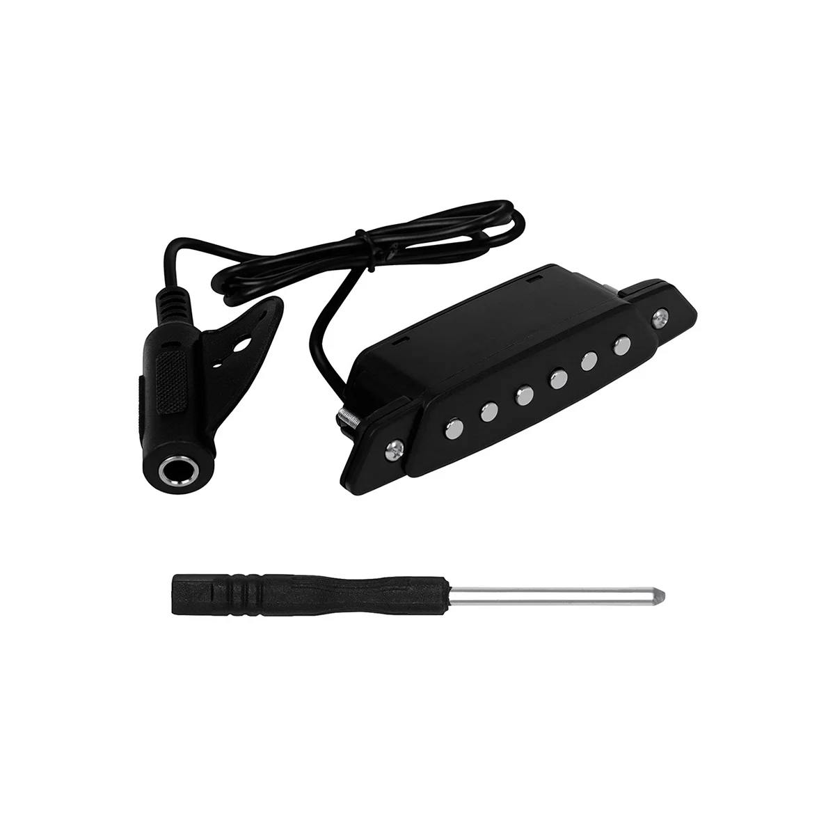 

Guitar Sound Hole Pickup+Screwdriver Hole-Free Magnetic Pickup Plucking Accessories,Guitar Parts