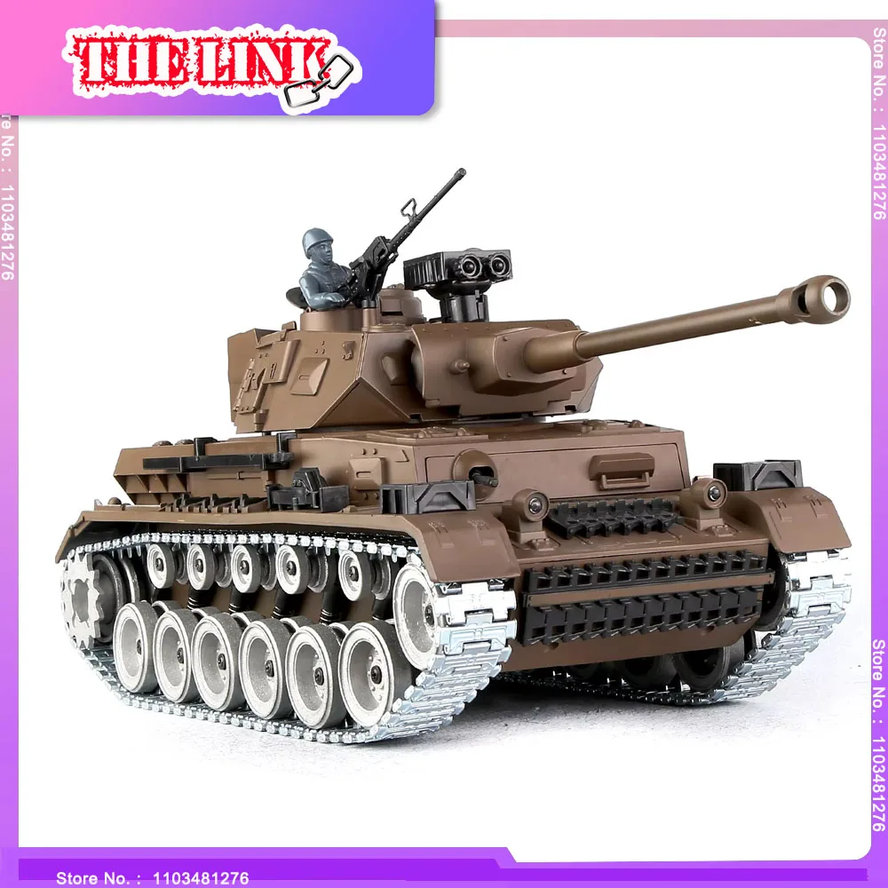Немецкая пантера lV 1:18 против пульта дистанционного управления Военный танк