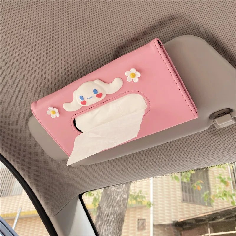 Розовая коричная Милая подвесная бумажная сумка для машины миниатюрная коробка