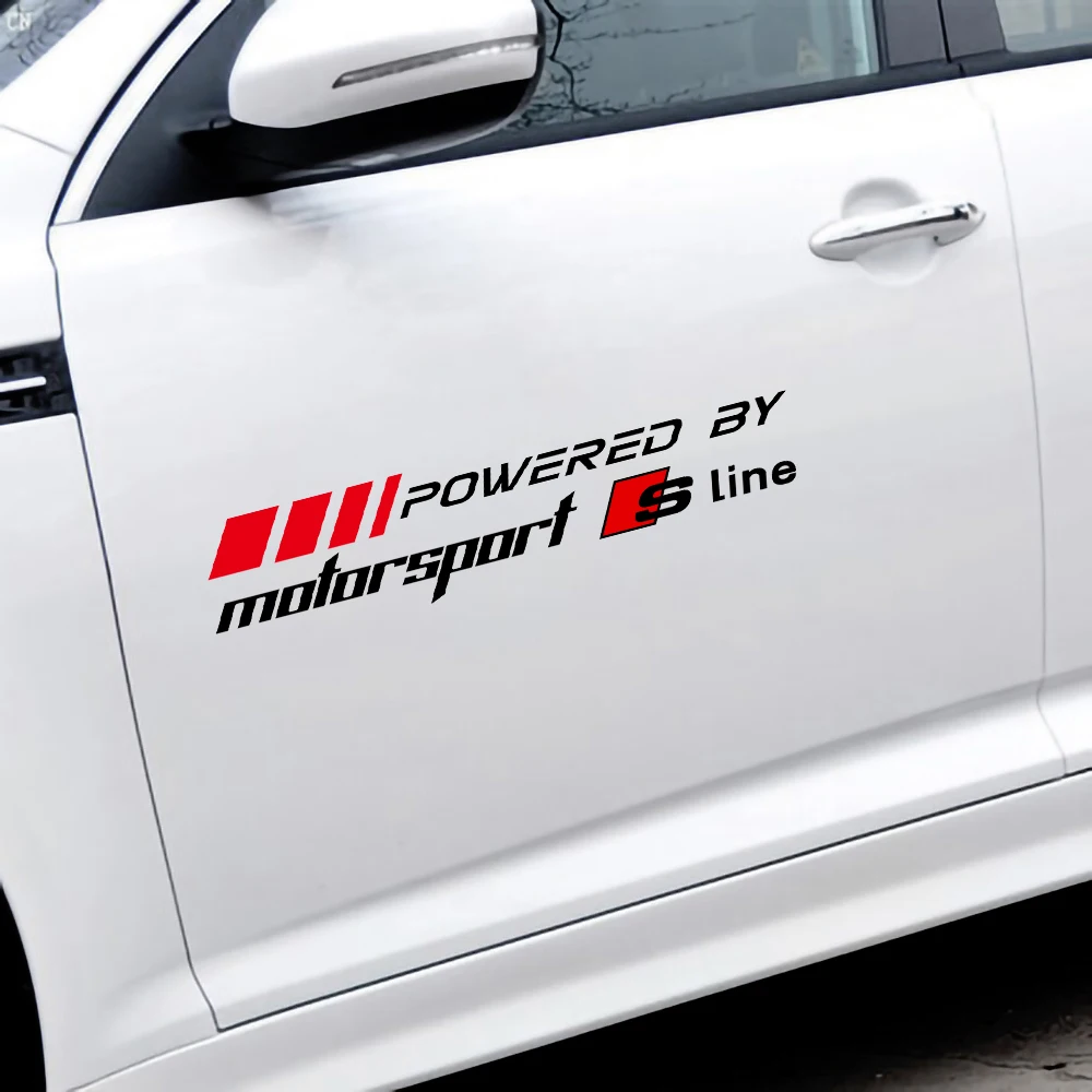 2 шт. автомобильные наклейки для Audi QUATTRO RS Q8 TT Sline A6