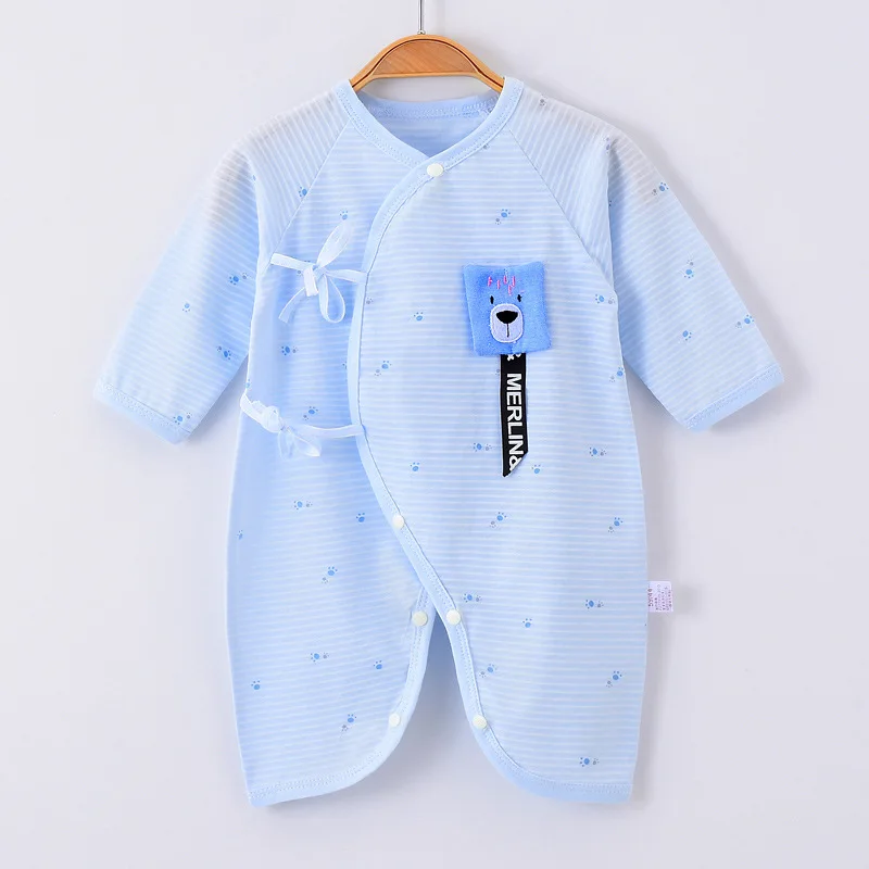 

Cotton Clothes Thin Baby Bodysuit Summer Long Sleeve Butterfly Clothes