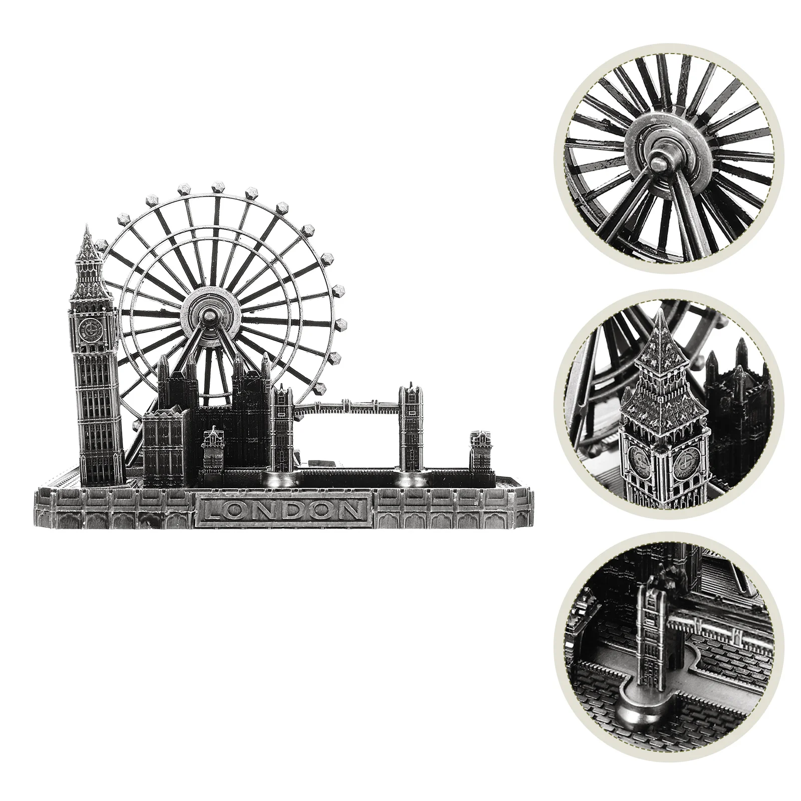 

Architectural Model Statue Metal London Ornaments Vintage Home Decor Desktop Adornment Big ben Souvenirs