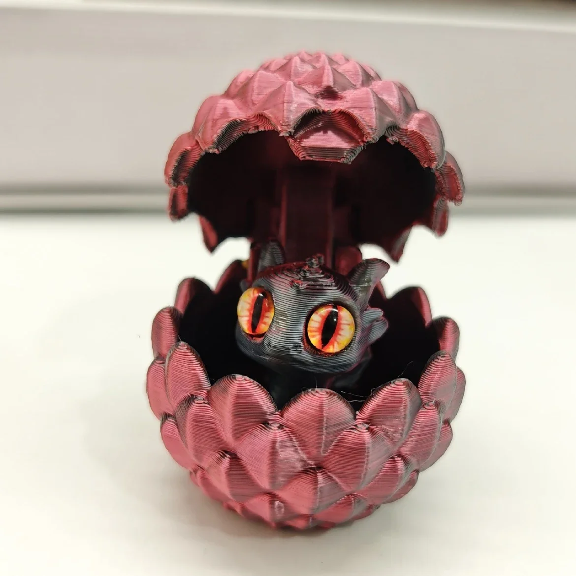 

Мини-дракон с яйцами 3D печать пластик