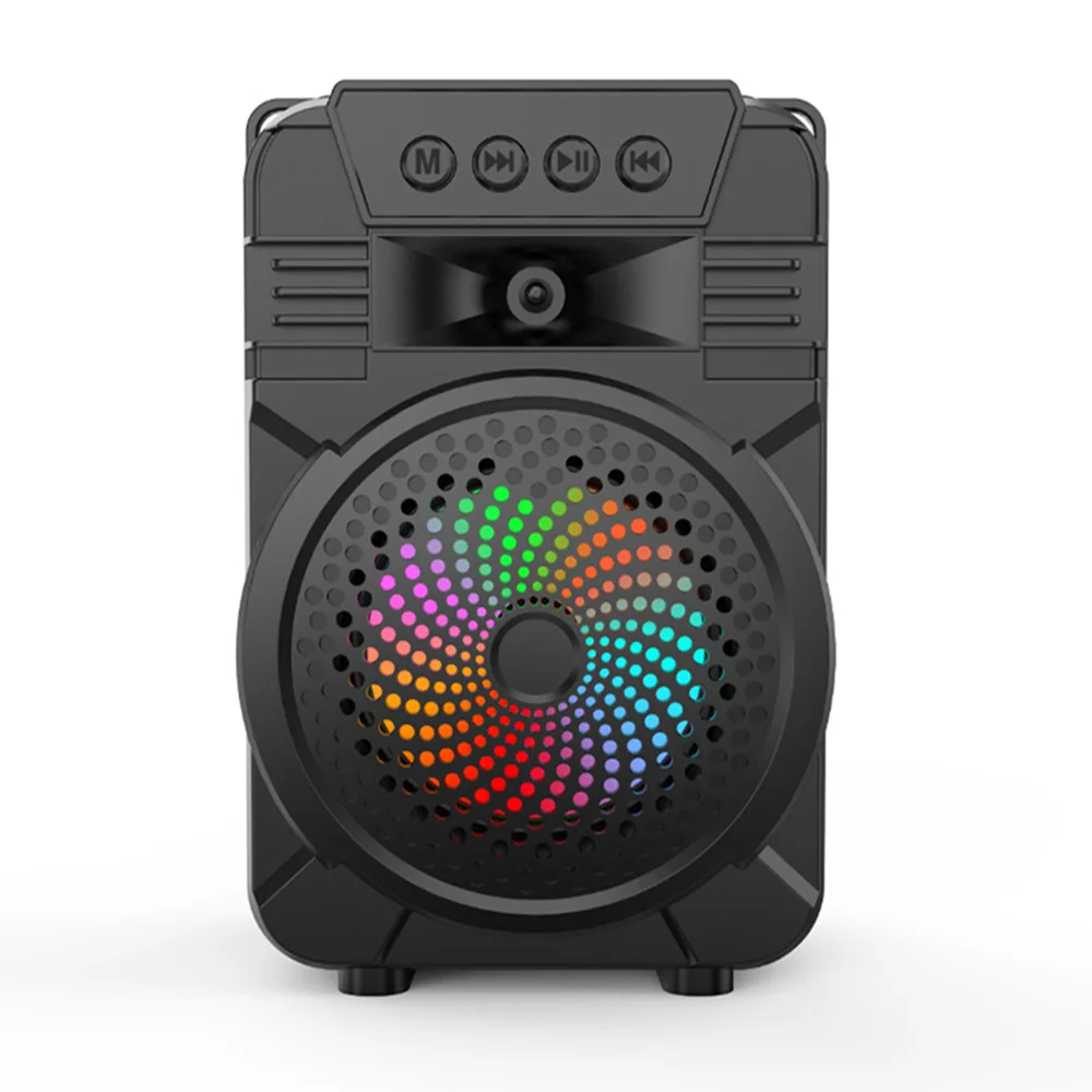 

Kinglucky 2022 bluetooth speaker speaker with microphone K song card computer subwoofer TWS audio outdoor portable square dance