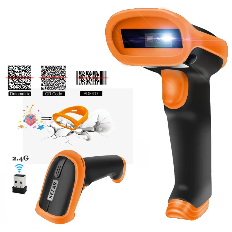 

Беспроводной двухмерный пистолет KEFAR S8, высокоскоростной пистолет для сканирования штрих-кодов, складов, логистики, пистолет для экспресс-с...