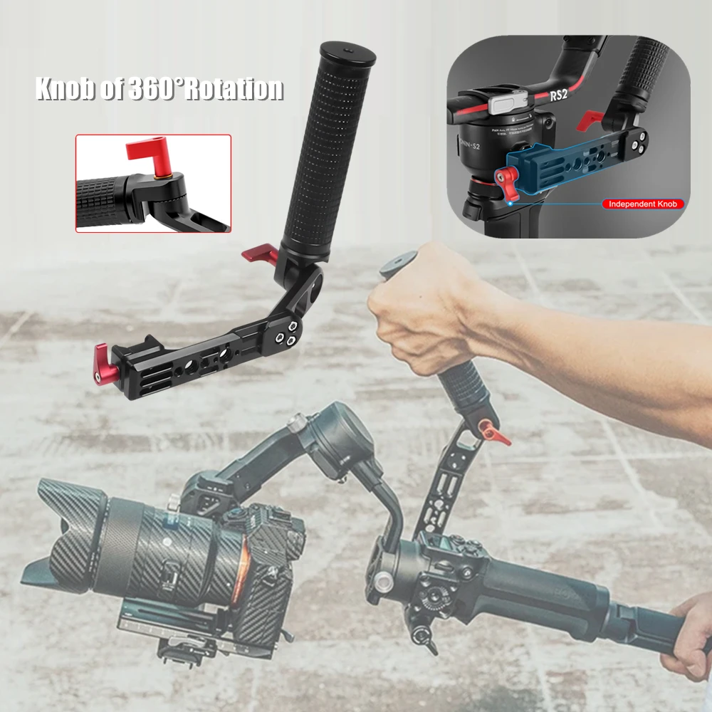 Кронштейн L-образный из алюминиевого сплава с зажимом и винтом 1/4 дюйма для