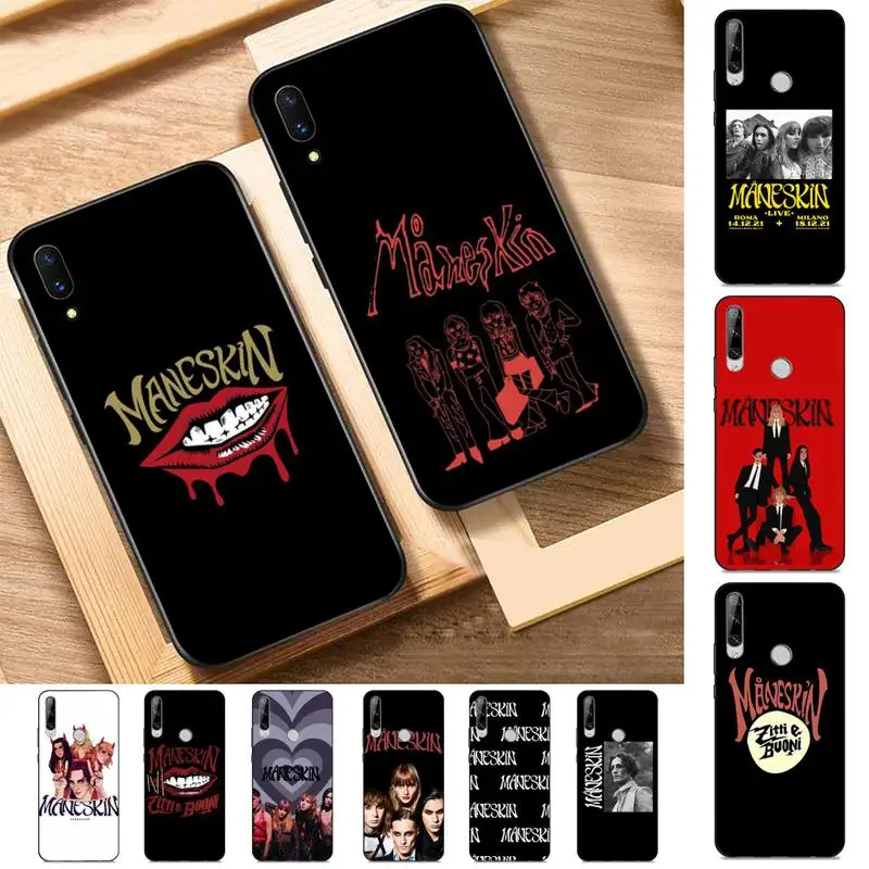 

YNDFCNB Maneskin Damiano David Phone Case for Huawei Y 6 9 7 5 8s prime 2019 2018 enjoy 7 plus