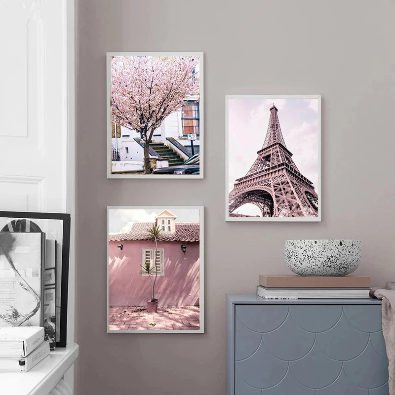 Скандинавские розовые цветы в европейском стиле оформление дивана гостиной без