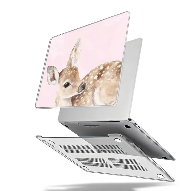 Фото Чехол Art Deer Designs для Apple MacBook Air Pro 13.3 14.2 15.3 11.6 12 16 13 дюймов, защитный жесткий чехол для ноутбука. №3