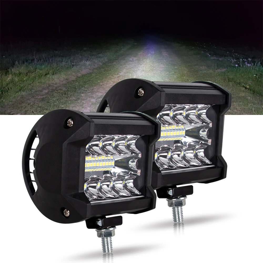 

Светодиодная водонепроницаемая лампа рабочего освещения, 60 Вт, 4 дюйма, 20 светодиодов, 12 В, 24 В