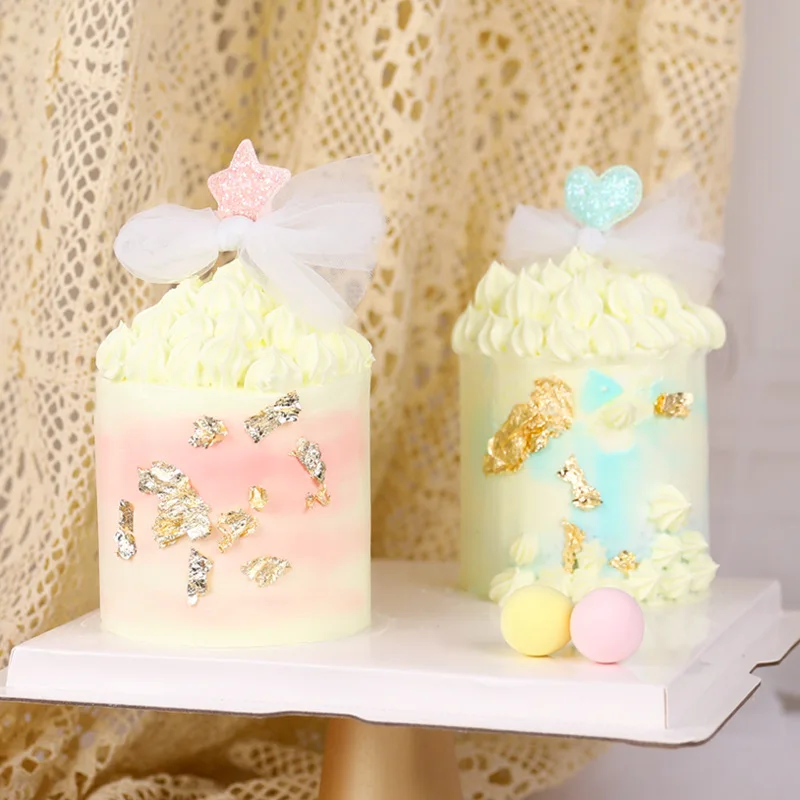 

Звезда, бант, с днем рождения, Фотофон желтого, синего, розового, сердца, Топпер для девушек, торт