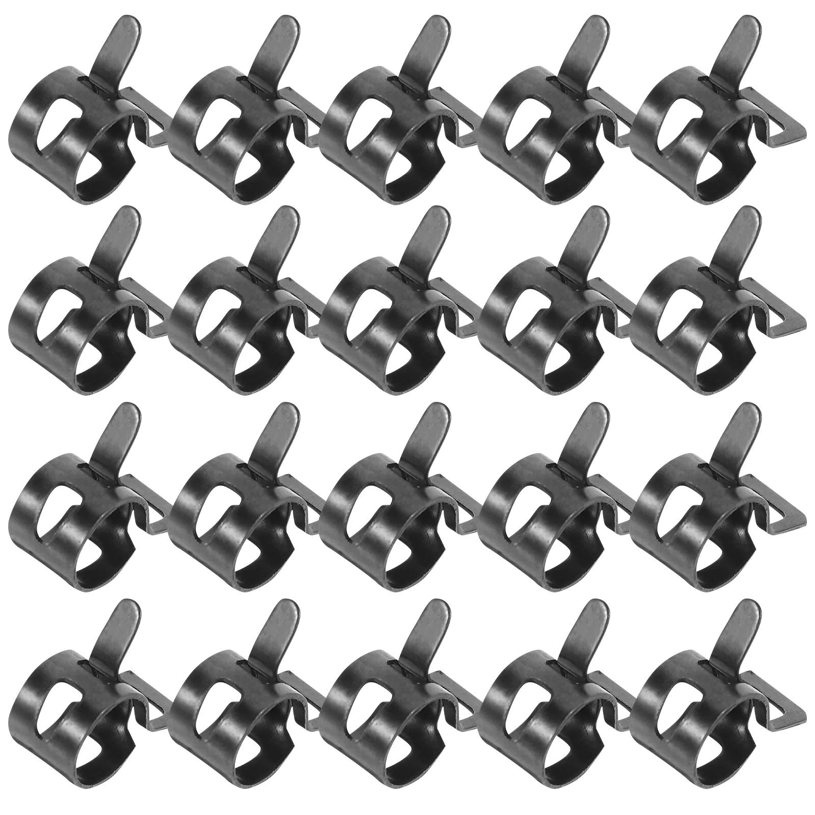 

50pcs Hose Clamps Hose Clips Fuel Vacuum Hose Pipe Clamps Tube Fastener Clamps