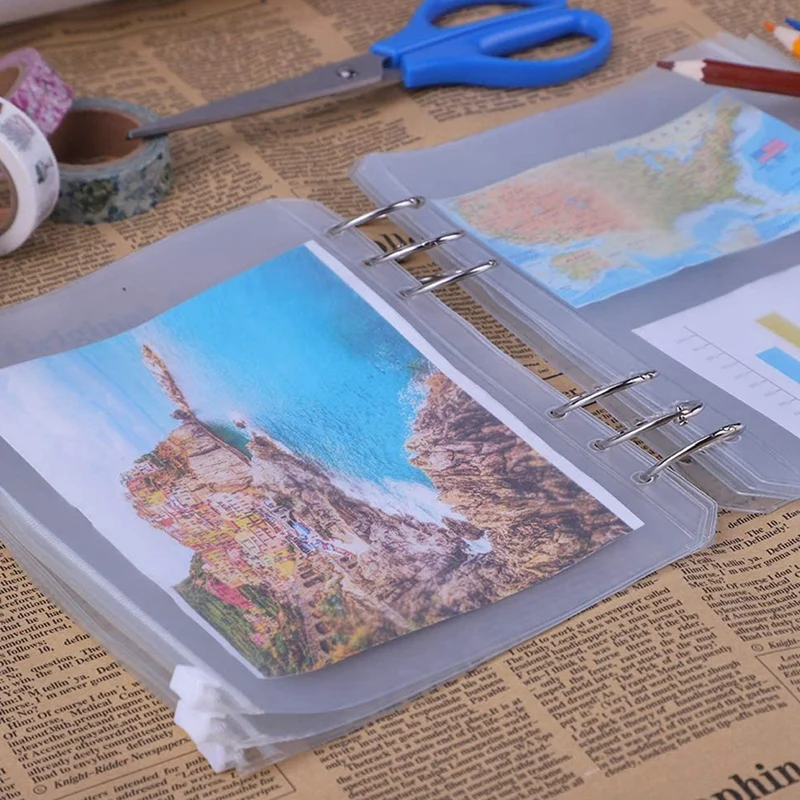 100 карманов для папок сумка на молнии с 6 отверстиями папка файлов