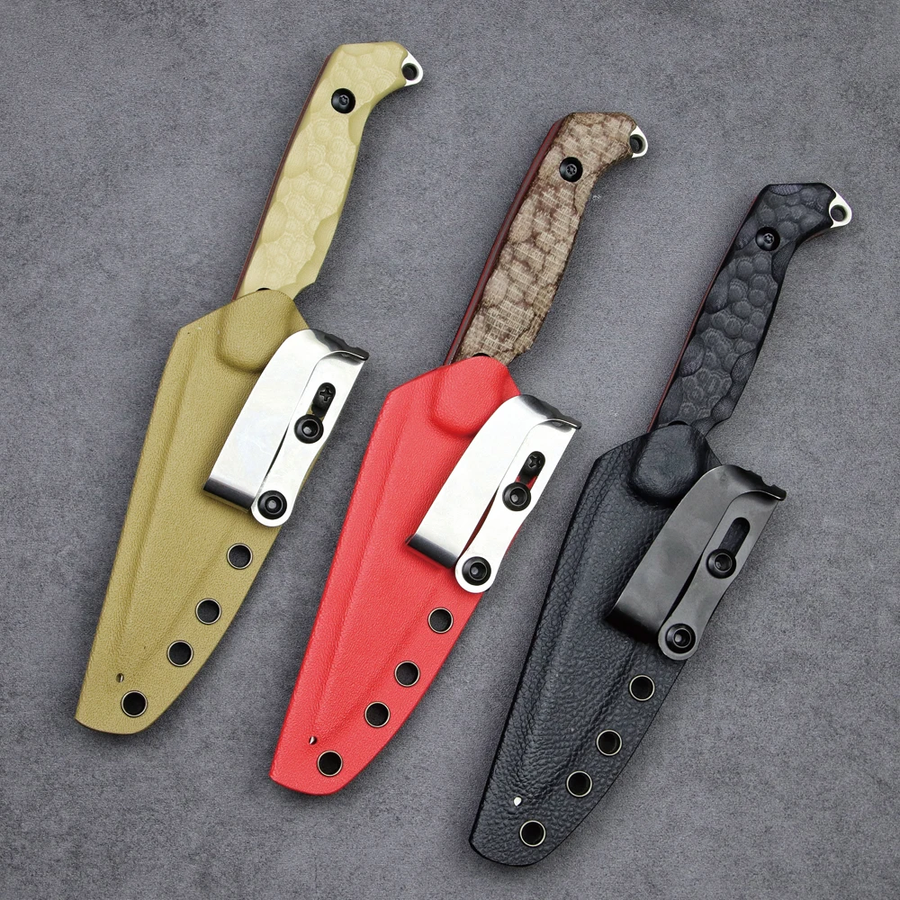 LENGREN LR-869 EDC Тактические фиксированные боевые лезвия, лезвие Full Tang 14C28N Стальные обратные зубцы G10льняная ручка Оболочка из кайдекса (art.: 3920cf50310fd) - 3920cf50310fd